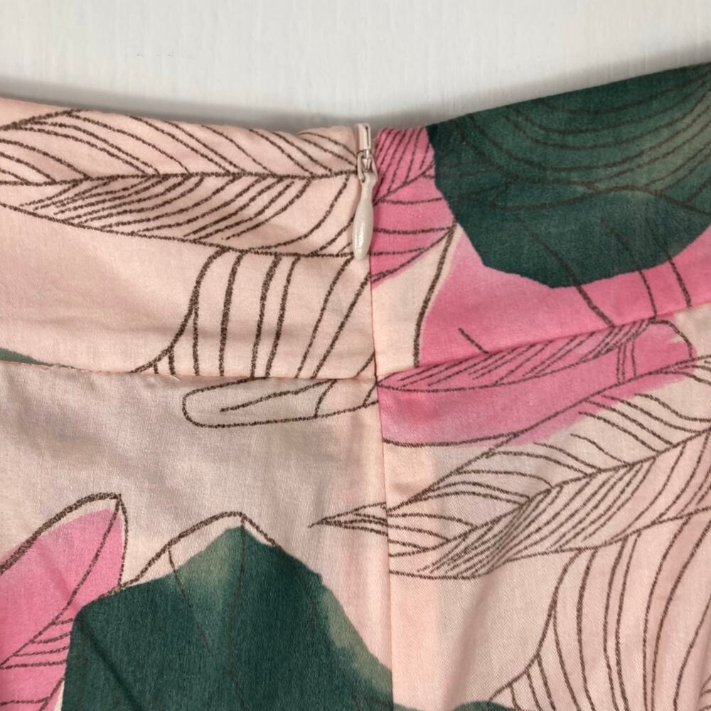 NWT New ALEXIS Pants M Floral Pink Green Super-Wide-Flare Cuffed Palazzo”Dasha” - Picture 7 of 15